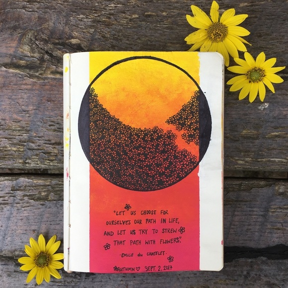 Path Of Flowers - Original Art Journal Print - Picture 2 of 8